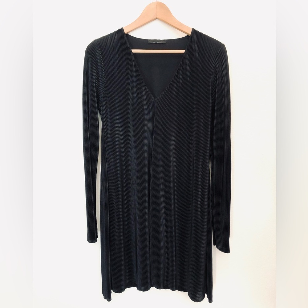 Zara Mini-Pleat Shift Mini Dress
